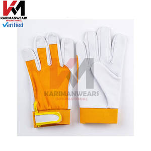 Gants de travail en peau de mouton de qualité supérieure Protection de sécurité robuste Soudage Jardinage Sports Moto Conduite Protection des mains - Product Image 5