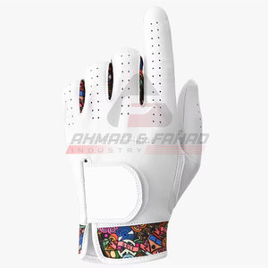 Gants de golf en cuir PU respirant de haute qualité, doux, extensibles, légers, avec marqueur de balle, main gauche pour hommes en gros - Product Image 1