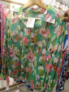 Túnica Floral de verano Top Rosa Verde Estampado de flores geométricas Blusa informal de manga larga Estilo vintage Borla frontal Detalle de cuello de corbata - Product Image 2