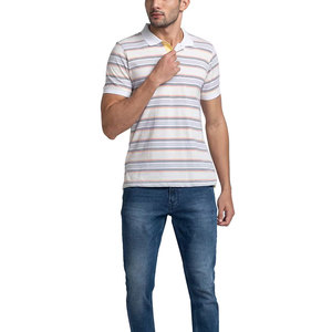 Polos de hombre ligeros y estirables/material teñido liso y de secado rápido hecho polos de hombre - Product Image 6