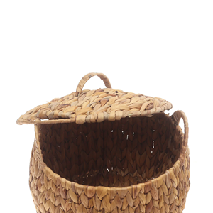 Cesta de Almacenamiento de Jacinto de Agua con Tapa, Cesta Tejida a Mano Natural, Conveniente para el Almacenamiento en la Cocina del Hogar, Procedente de Vietnam - Product Image 4