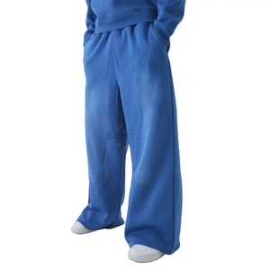 Pantalones Deportivos Vintage para Hombre, Lavado Ácido, Bordado Personalizado, Tejido Grueso, Corte Recto, Estilo Casual, Ecológicos - Product Image 1