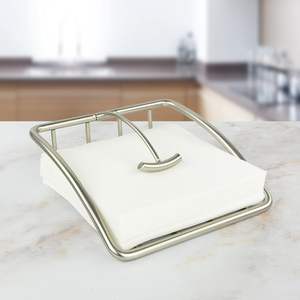 <b>Napkins</b> Tissue Holder Stand Hotel Restaurants Centerpiece Items Table Decorative <b>Silver</b> Plated <b>Napkin</b> Stand Easy Portable Crafts - Product Image 5