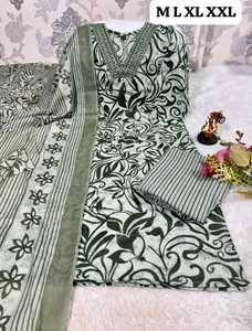 Fabricante y proveedor de moda femenina de Kurti, pantalón y Dupatta de algodón estampado para uso casual desde Surat a precio económico. - Product Image 6