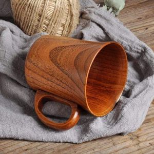 Taza de té de madera Natural alcohólica de madera para vino, café, agua, Bebidas frías calientes, taza para beber, té de madera de estilo japonés - Product Image 3