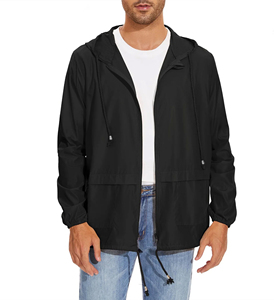 Chaqueta cortavientos reflectante de poliéster para hombre, cortavientos impermeable Retro Vintage, Chaquetas deportivas para exteriores de talla grande para hombre - Product Image 4