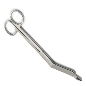 Tijeras Angulares Iris de Acero Inoxidable de 14 cm, Instrumento Quirúrgico Manual para Suturas, Recorte de Encías y Vendajes, Duradero - Product Image 2