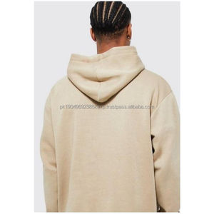 Customizable 100% Pure Cotton Men's Hoodies High Quality Pullover Sweatshirts with Embroidered Technics Casual Oversized Hoodie - Product Image 2