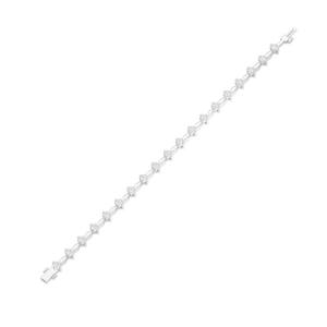 Pulsera de tenis de plata de ley 925 maciza con diamantes cultivados en laboratorio para mujer, OEM - Product Image 2
