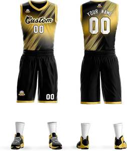 Services OEM uniformes de basket-ball à bas quantité minimale de commande imprimés de logo personnalisé uniformes de basket-ball unisexes à bas prix - Product Image 6