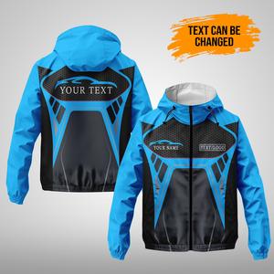 Chaqueta cortavientos de poliéster 100% personalizada, chaqueta de entrenamiento de equipo de fútbol de invierno, cremallera de sublimación impermeable para entrenamiento al aire libre - Product Image 3