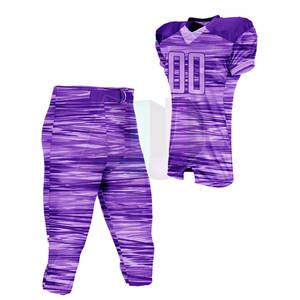 Tenue d'équipe sportive avec tissu respirant et durable, uniforme de football américain à manches courtes pour l'entraînement et la compétition - Product Image 4