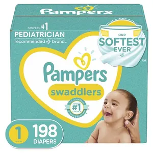 Comprar Pañales Pampers, 186 unidades, Tamaño Pampers Swaddlers