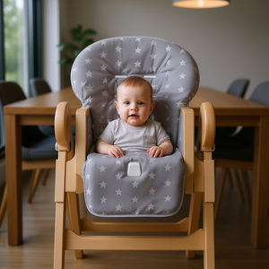 Funda para Silla Alta STARLETTE de Italbaby, Funda Ergonómica para Asiento en Gris, Modelo 050 6150 15 - Product Image 3