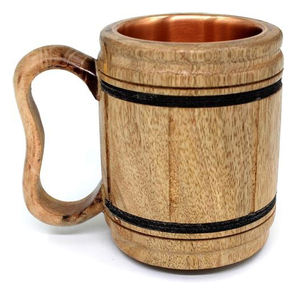 Taza de barra de madera de nuevo diseño con asa, fiestas de bodas para uso en forma personalizada, utensilios de cocina, jarra de cerveza con asa, los mejores productos - Product Image 6