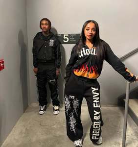 เสื้อมีฮู้ดผ้าฝ้าย100% หนาแบบมีซิปรูดซิปขึ้นเสื้อผ้ามีฮู้ดผลิตจากพลอยเทียมเสื้อผ้าเฟรนช์เทอร์รี่ขนาดใหญ่ - Product Image 3