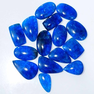 Pierre précieuse naturelle pour bijoux Cabochons d'apatite naturelle Prix d'usine d'apatite en vrac de l'exportateur indien - Product Image 2