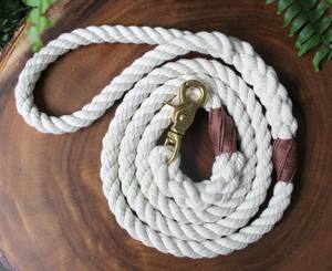 Handmade Cotton Rope <b>Dog</b> <b>Leash</b> - Handmade <b>Dog</b> <b>Leash</b>, Wedding <b>Leash</b> - Product Image 1