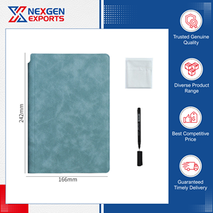 Última Llegada de Cuadernos de Tapa Dura de Alta Calidad, Cuaderno de Pizarra Blanca A5 de Cuero PU, para la Escuela, Oficina, Hogar y Educación, de Bajo Costo - Product Image 2