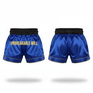 Shorts de Muay Thai al por Mayor, Marca Privada OEM, Satén Elástico, Unisex, para Adultos, Pantalones Cortos de Entrenamiento de Boxeo, MMA, Kickboxing, Ropa de Lucha - Product Image 4