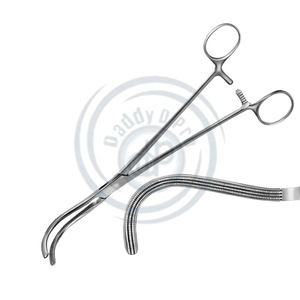 DEBAKEY no estéril reutilizable 240 mm (9 1/2 ") Acero inoxidable GUYON ATRAUMATA riñón pedículo abrazadera base instrumentos quirúrgicos - Product Image 6