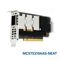 Carte réseau Ethernet Connect X-7 MCX75310AAS-NEAT 200GbE interne PCI Express 5.0 X16 QSFP112 Smart Adapter RDMA GPUDirect pour ordinateur de bureau