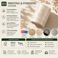 Empaque de Tubo de Papel con Certificación FSC Personalizado para Perfume, Cosméticos, Caja de Regalo, Laminación Perlada, Estampado en Caliente, Directo de Fábrica OEM