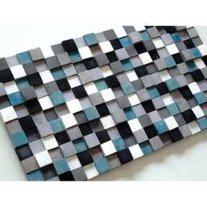 ของตกแต่งผนังโมเสคไม้ที่ทันสมัยและดูสวยงามสำเนียงร่วมสมัยสำหรับบ้านหรือสำนักงาน - Product Image 3