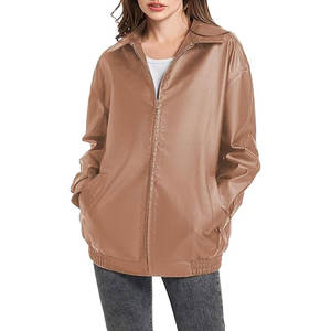 หนัง PU สไตล์วินเทจสำหรับผู้ชายกันลมมีปกขนสัตว์แฟชั่นมาตรฐานสำหรับฤดูหนาว - Product Image 4