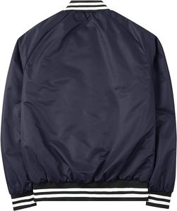 Chaqueta Universitaria de Invierno con Logotipo Personalizado Nuevo, Chaqueta de Hombre con Cuello Alto, Ecológica, Transpirable, de Secado Rápido, Ligera, de Lona - Product Image 2