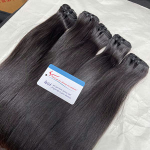 Extensions de cheveux humains vietnamiens bruts de qualité supérieure, non traités, double trame, en stock important - Product Image 2