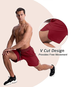 Shorts de course athlétiques pour hommes 7'' Shorts de sport de gym à séchage rapide avec poches, Shorts d'entraînement pour hommes - Product Image 6