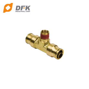 Té de branche pivotant mâle D.O.T Buna N joint torique raccords de freins à air enfichables - Product Image 1