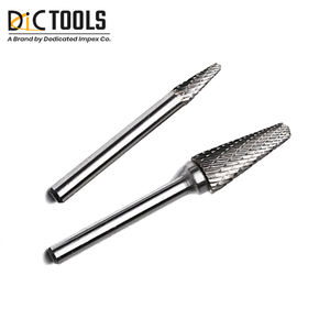 Customizable Tungsten <b>Carbide</b> Tree Shape Rotary <b>Burrs</b> with Pointed End and Straight Shank OEM Support - Product Image 5