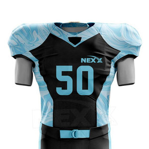 Uniformes de Fútbol Americano al por Mayor, Transpirables, Tallas Grandes, 100% Poliéster, Colores y Logotipo Personalizables, Alta Calidad - Product Image 3