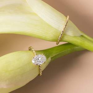 925 argent Moissanite Marquise coupe diamant bague de fiançailles avec des bijoux de mariage élégants de style corde - Product Image 4