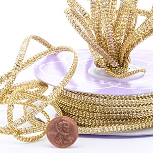 อุปกรณ์งานฝีมือตกแต่งโลหะสีทองและสีเงินแบบแบน - Product Image 2