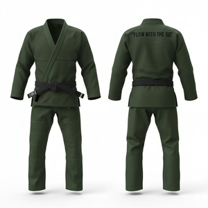 ชุดยูโดอเนกประสงค์สำหรับผู้ใหญ่ทุกเพศ-ผ้าฝ้าย 100% สำหรับฝึกซ้อม แข่งขัน และการฝึกซ้อมแบบโรลลิ่ง - Product Image 2