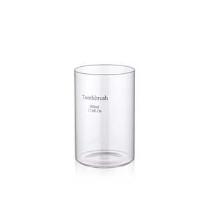 Porte-brosse à dents transparent 8x12 cm Solution de rangement pratique et élégante - Product Image 1