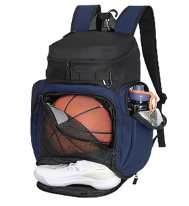 Sac à dos d'équipe de basketball, fermeture éclair souple, Cordura, bretelles rembourrées, sport, école, voyage, entraînement, SBBP-0094 - Product Image 2