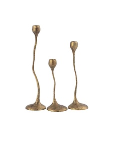 Portavelas de metal de diseño moderno y elegante para arreglos versátiles de iluminación navideña en casas, bodas o eventos especiales - Product Image 3