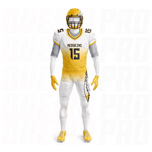 Ensemble complet d'uniformes de football américain en polyester : hauts de compression, gants, manchons de bras, cagoules, ensembles d'uniformes d'équipe - Product Image 5