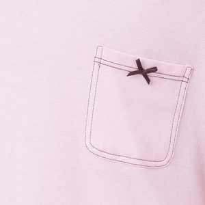 เซ็ตสองชิ้นแบบลำลองสำหรับผู้หญิงใส่ในฤดูร้อนเสื้อยืดปักลายเป็นมิตรต่อสิ่งแวดล้อมสีพื้นแบบสั่งทำ - Product Image 5