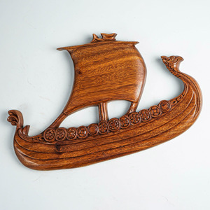 ไม้แกะสลักมือรูปเรือไม้สำหรับตกแต่งภายใน - Product Image 1