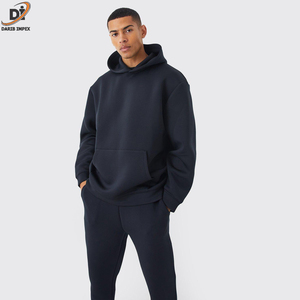 Conjunto de chándal pesado de alta calidad para hombre, Jogger de invierno con logotipo personalizado y características transpirables - Product Image 2