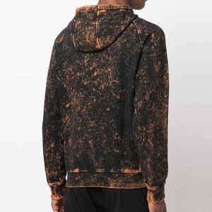 Sudadera con capucha de lavado ácido para hombre con etiqueta privada personalizada de alta calidad/ropa de invierno, Sudadera con capucha de lavado ácido cómoda y suave para hombre - Product Image 3