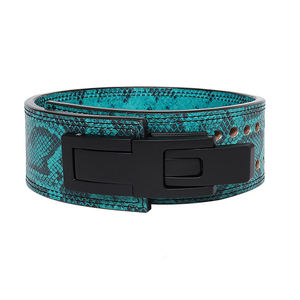 Cinturón de entrenamiento de cintura de piel de vaca altamente transpirable para hombres, equipo de seguridad de Fitness con logotipo personalizado para levantamiento de pesas, entrenamiento de fuerza en el gimnasio - Product Image 2