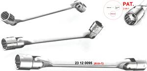 Llave de Tubo Doble Flexible 4 en 1 - Métrica, para Bricolaje, OEM - Product Image 4