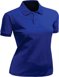 Estilo informal de gran tamaño para hombres y mujeres para Polo de punto de algodón estampado con cuello con punta clásica y mezcla de algodón de estilo - Product Image 2