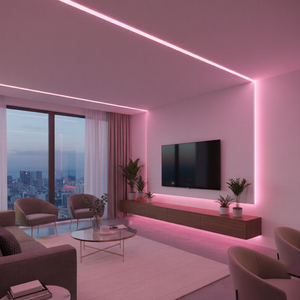 Tira de Luces LED de 12 V, 120 LED SMD2835, IP20, 13,5 W, Cinta LED Flexible Rosa, Morado, Rojo para Dormitorio, Cocina, Gabinete, TV, Iluminación Decorativa - Product Image 4